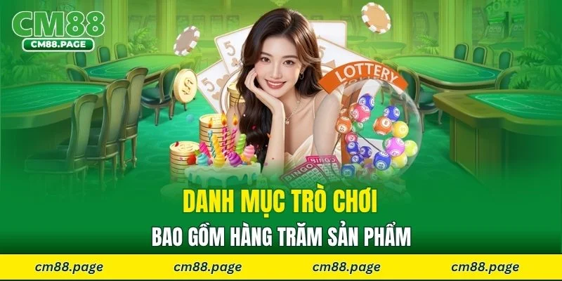Danh mục trò chơi bao gồm hàng trăm sản phẩm