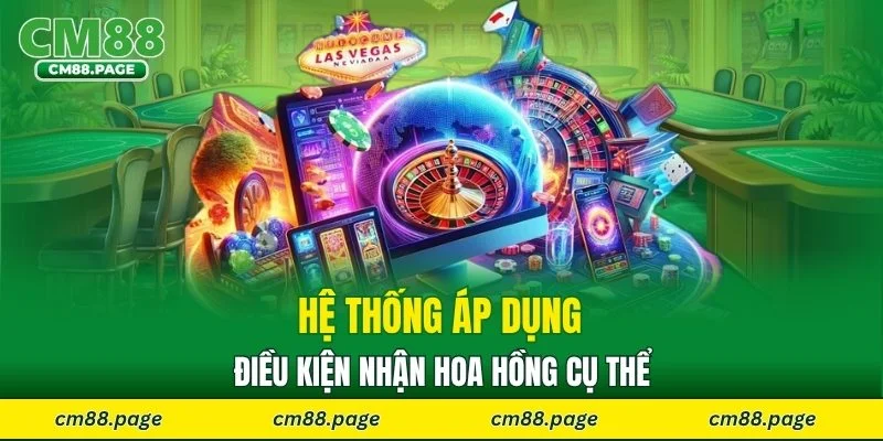 Hệ thống áp dụng điều kiện nhận hoa hồng cụ thể